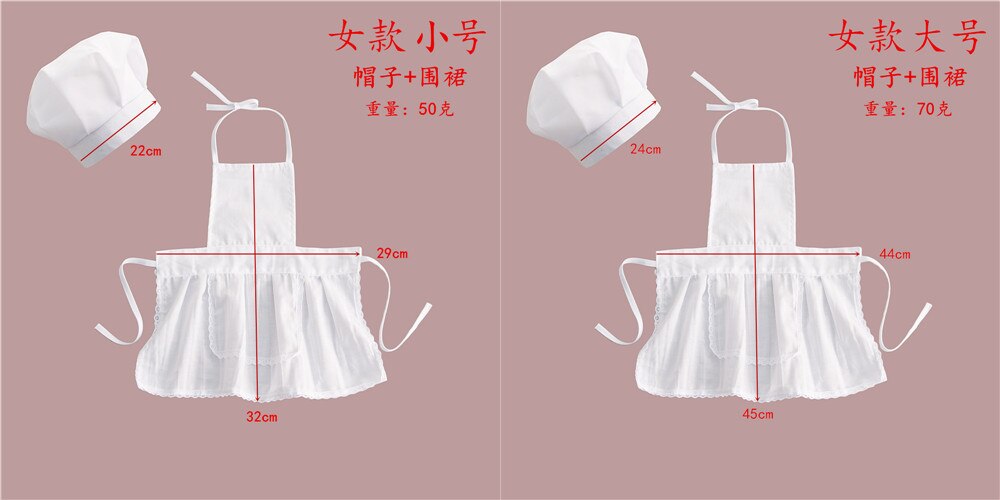 Baby Chef Apron Hat for Kids Costumes Chef Baby Cook Costume Newborn Photography Prop Newborn Hat Apron